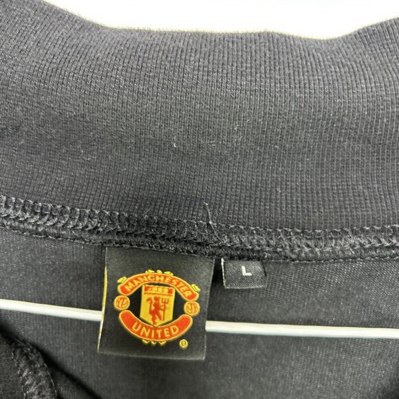 Manchester United Zip Up Jacket Size Large Red Black Official Merchandise - Picture 4 of 11